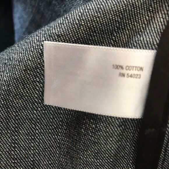 Old Navy Womens Coat Size S Blue Denim Cropped Buttonfront Trench Jacket NEW - Picture 5 of 5